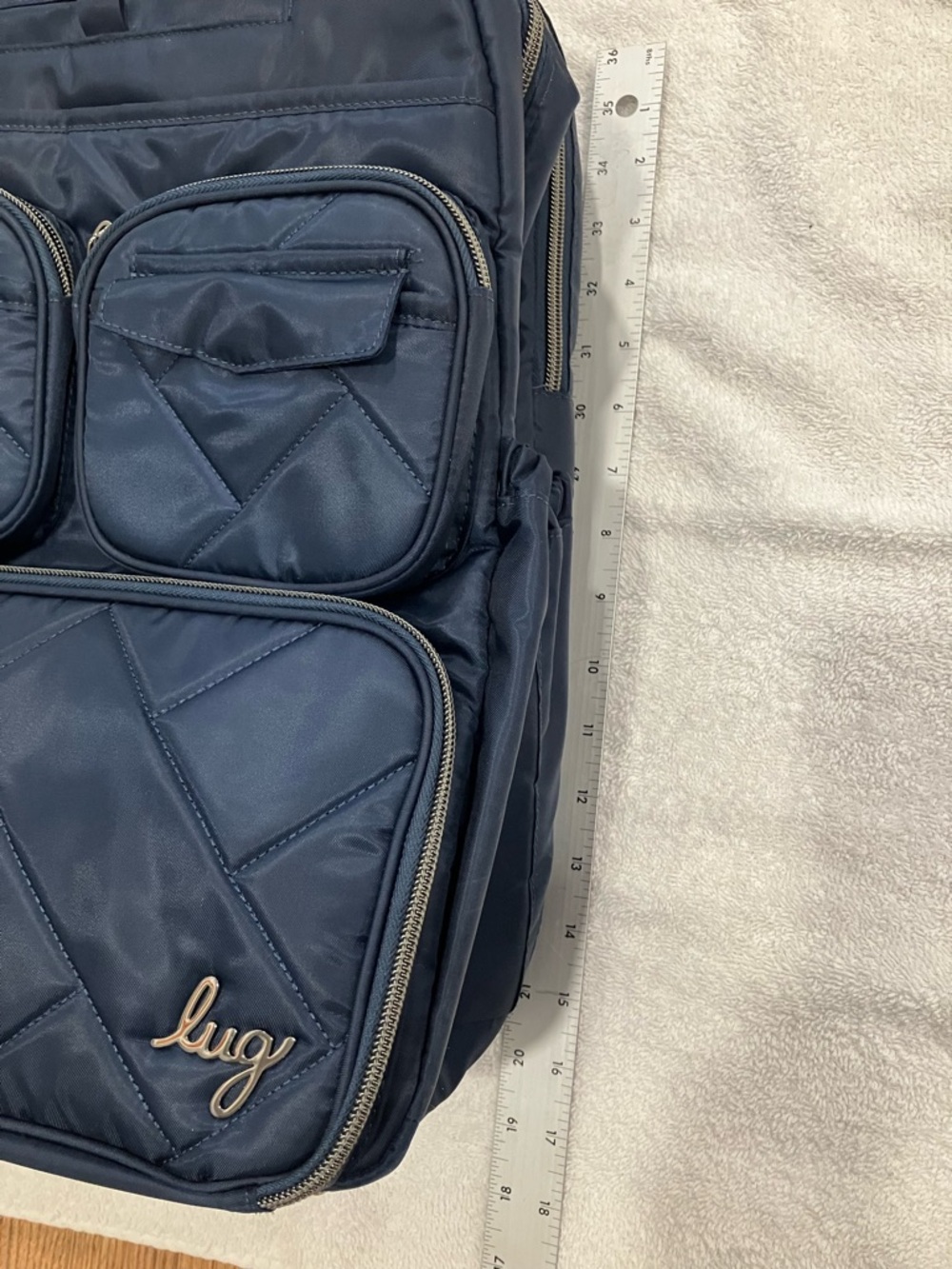 Lug Puddle Jumper SE Backpack Indigo Blue with Swallows Interior- Used Once - Picture 11 of 15